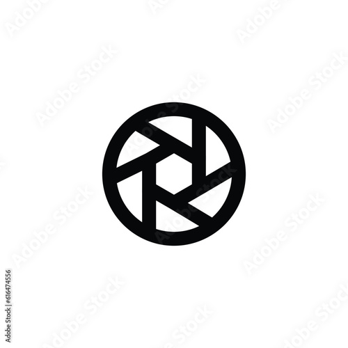 optical diafragma vector illustration. icon linear design