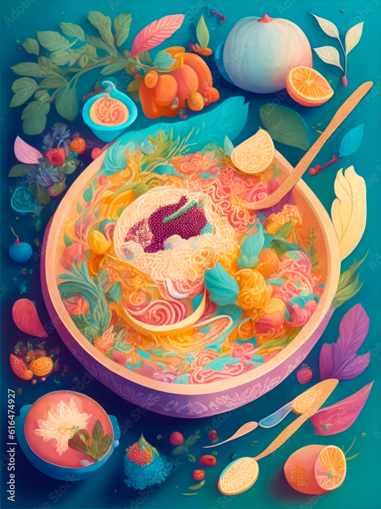 An illustration of a delectable dish