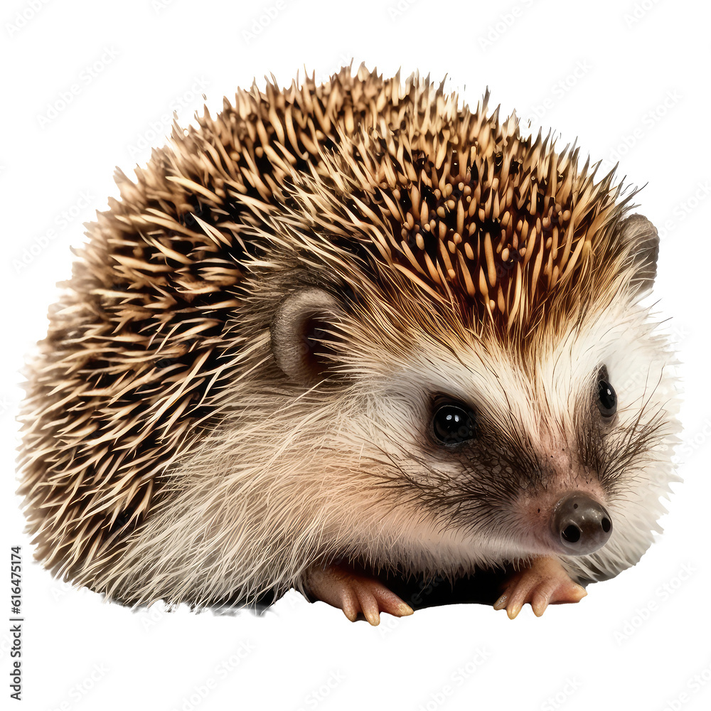 Obraz premium cute hedgehog looking on background