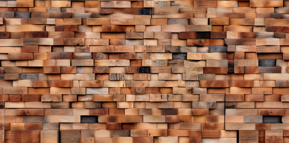 Old wooden wall desktop background ,Generative AI Old wooden wall desktop background ,Generative AI