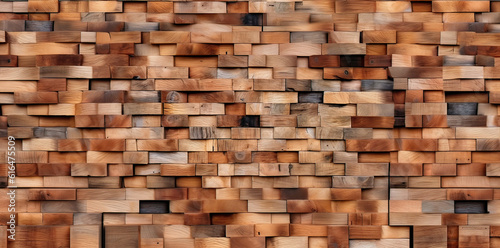 Old wooden wall desktop background ,Generative AI