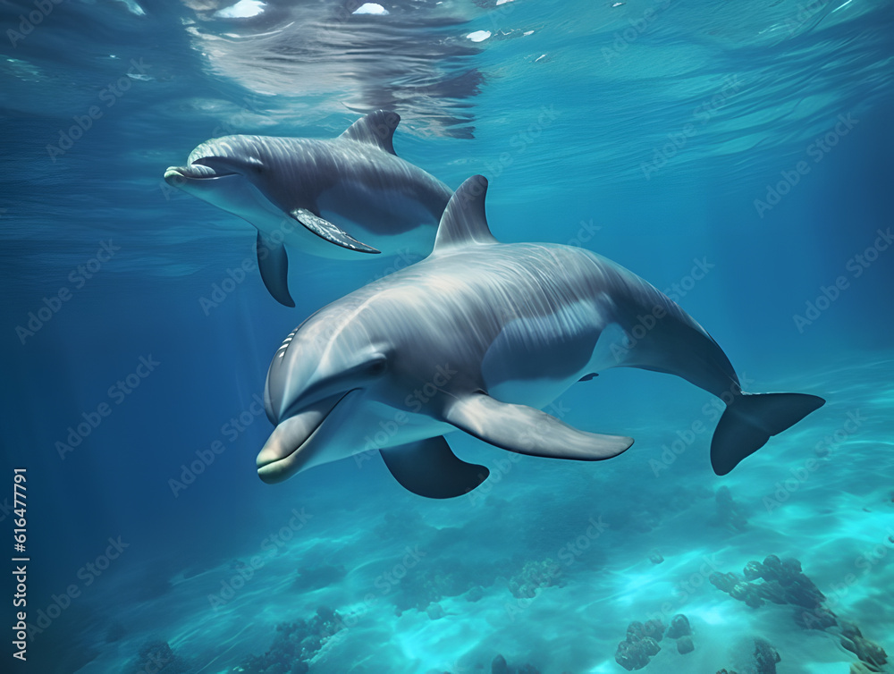 dolphin in the sea dolphin in the sea