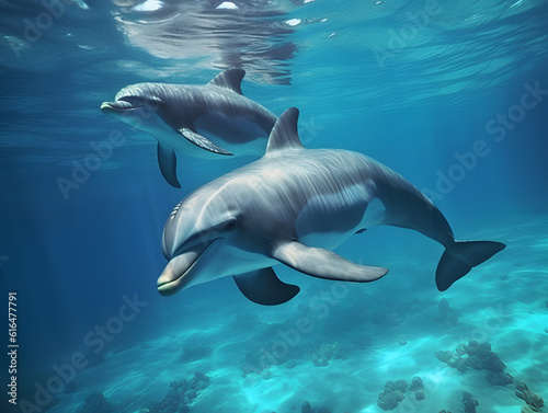 dolphin in the sea © Subrata
