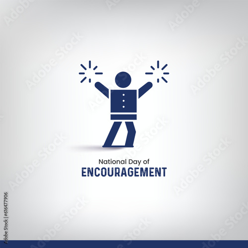 National Day of Encouragement. encouragement concept vector illustration.