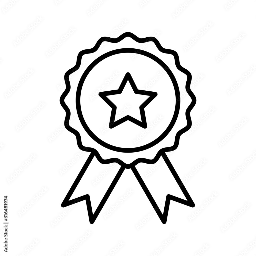Award Medal Icon Vector Logo Design Template, vector illustration on white background Award Medal Icon Vector Logo Design Template, vector illustration on white background