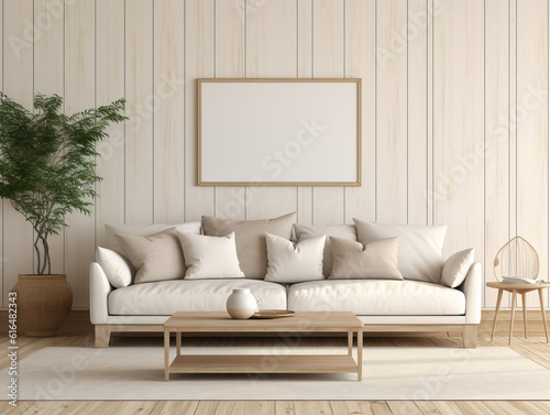 Living room interior background wall mockup , Mockups Design 3D, HD