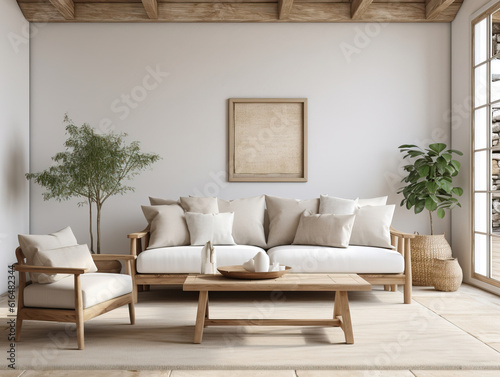 Living room interior background wall mockup , Mockups Design 3D, HD