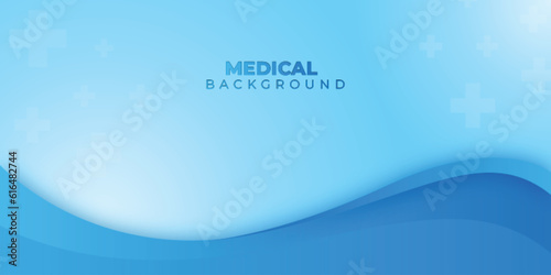 Blue Gradient Medical Care Background