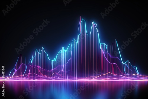 abstract futuristic background with pink blue glowing neon moving high speed wave lines and bokeh lights. Data transfer concept Fantastic wallpaper