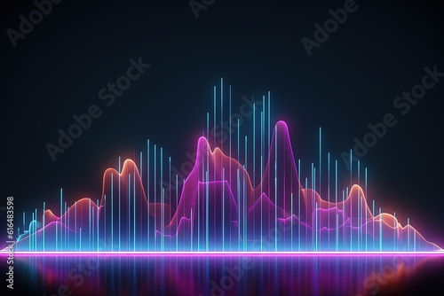 abstract futuristic background with pink blue glowing neon moving high speed wave lines and bokeh lights. Data transfer concept Fantastic wallpaper