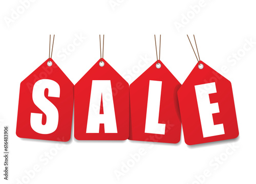 Sale hangin sign redpeper