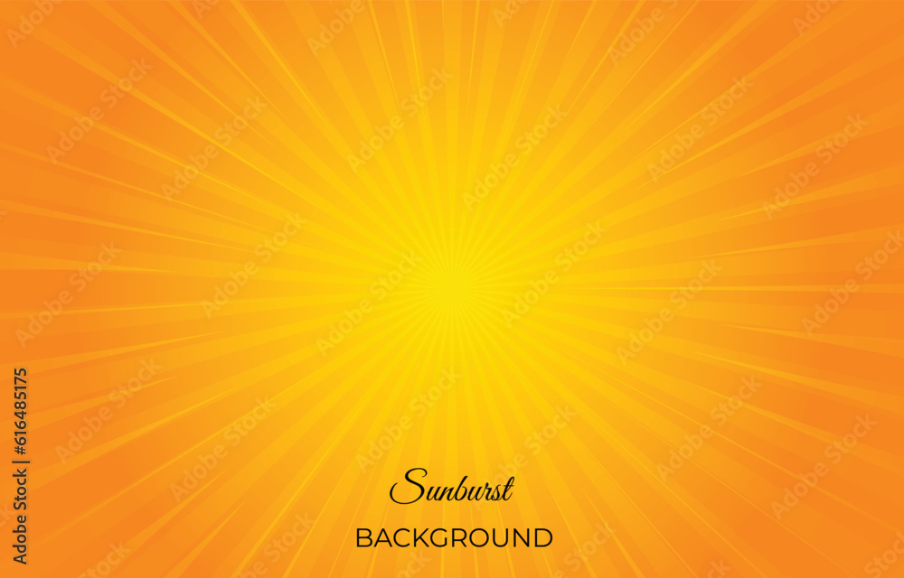 yellow gradient sunburst background design. banner design vector ...