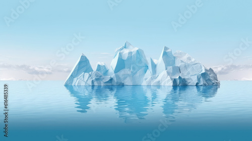 iceberg in polar regions created with Generative AI Technology © basketman23
