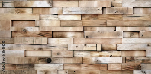 Old wooden wall desktop background ,Generative AI