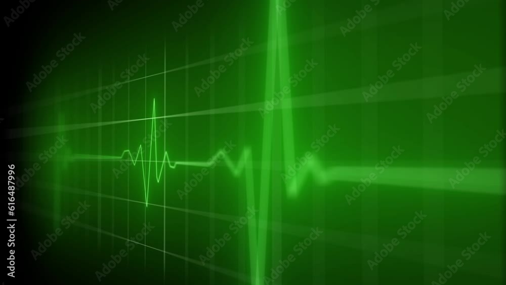 Neon heartbeat on black isolated background. 4k Neon heartbeat on black isolated background. 4k