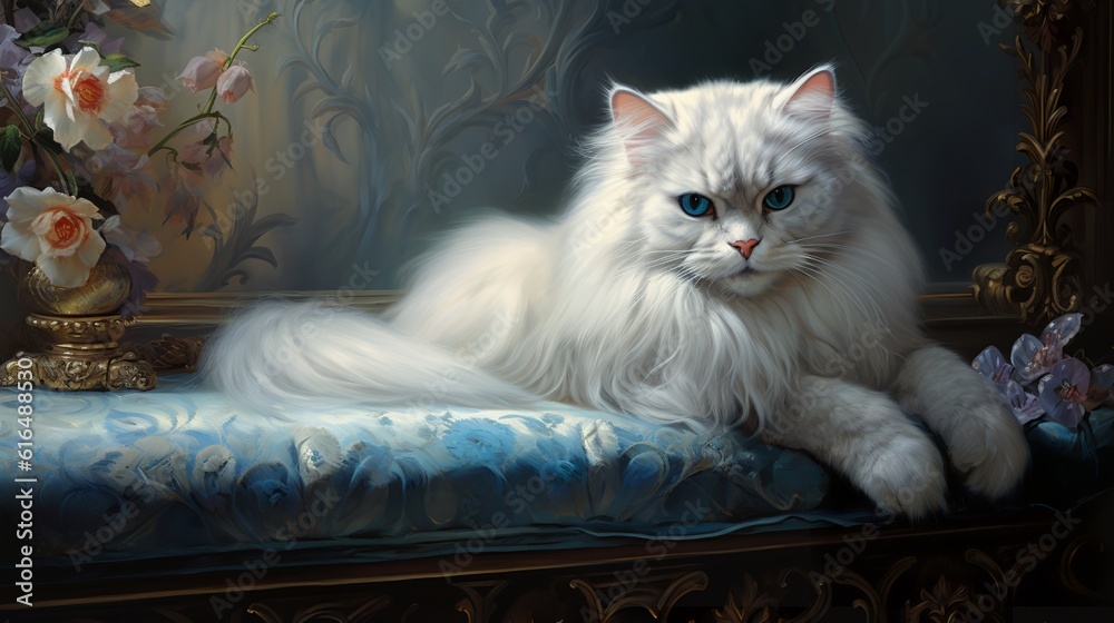 A Glimpse into Persian Majesty - Timeless Feline Splendor