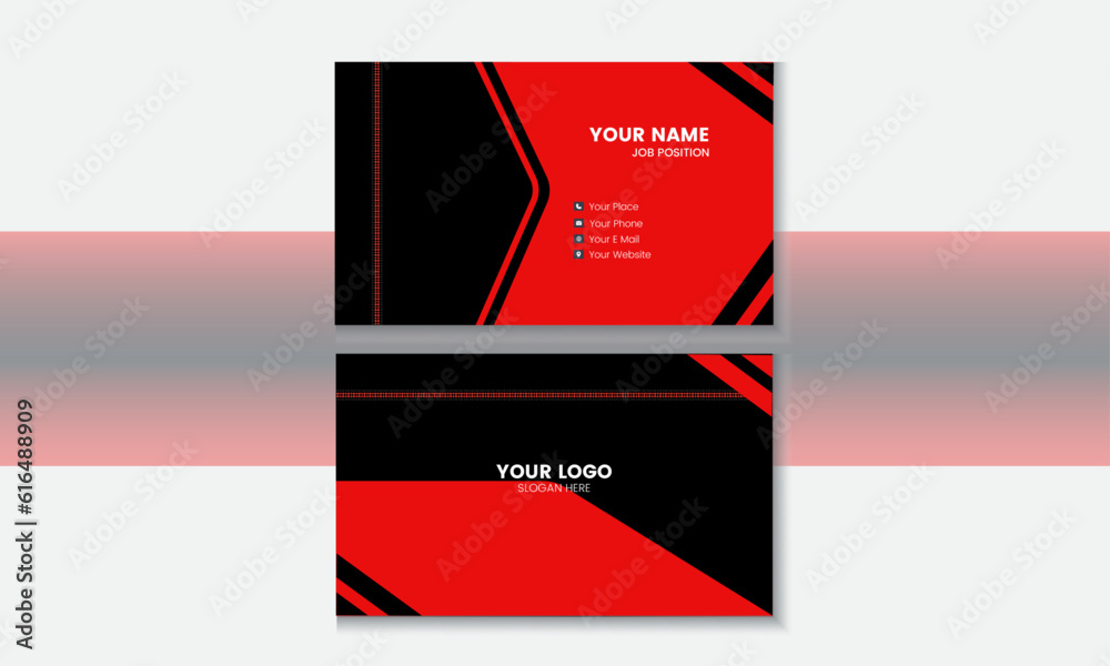 Fototapeta premium Luxury royal black and gold business card design template 