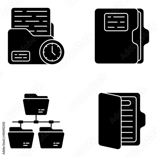 Pack of Docks Solid Icons 