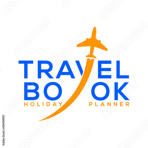 Travel Logo design with plane icon. photo