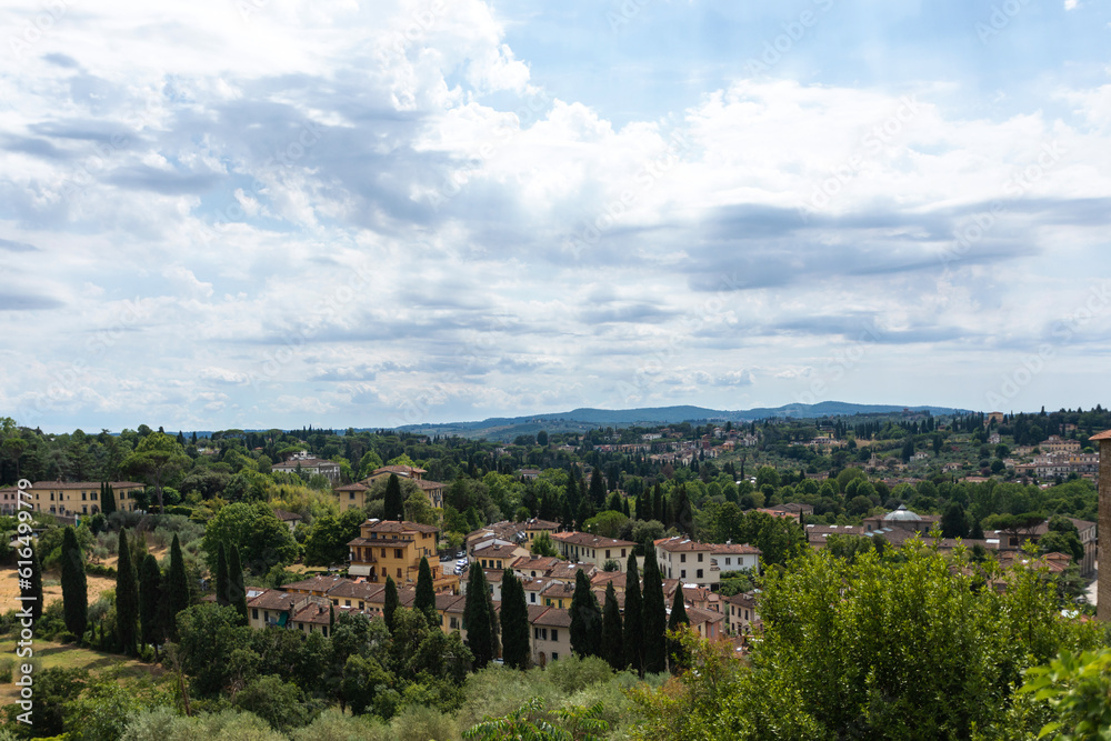 Panoramic view from the terrace near the Porcelain Museum in the Pitti Palace
