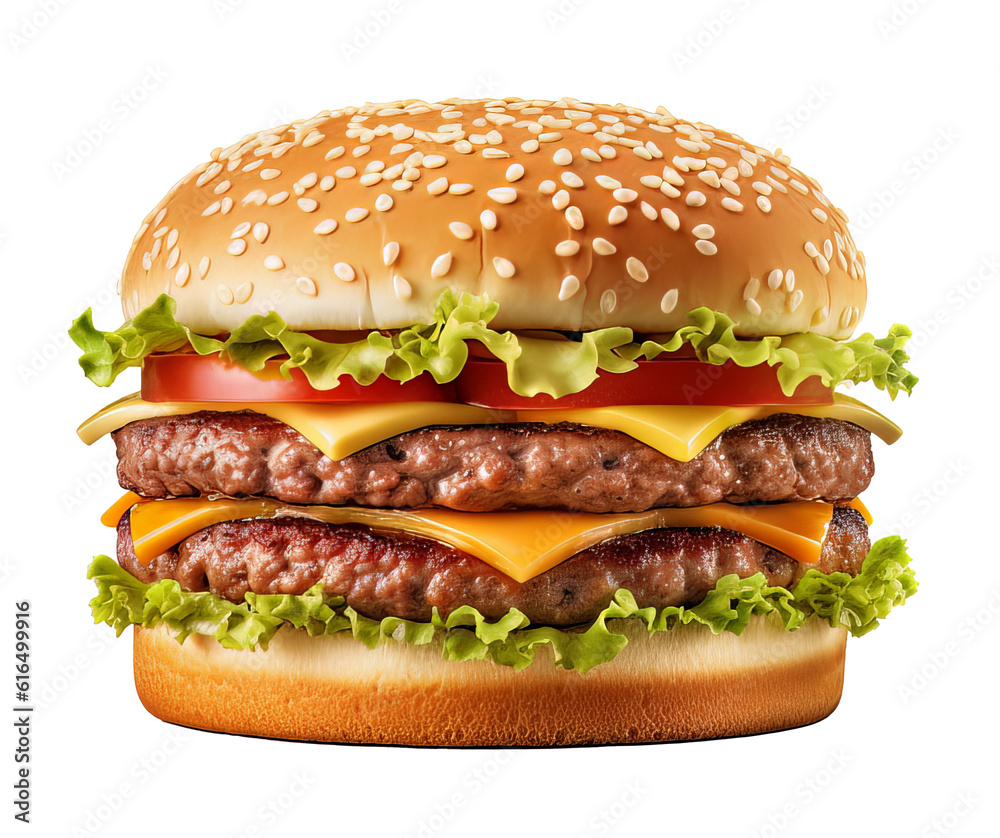 hamburger isolated on transparent background
