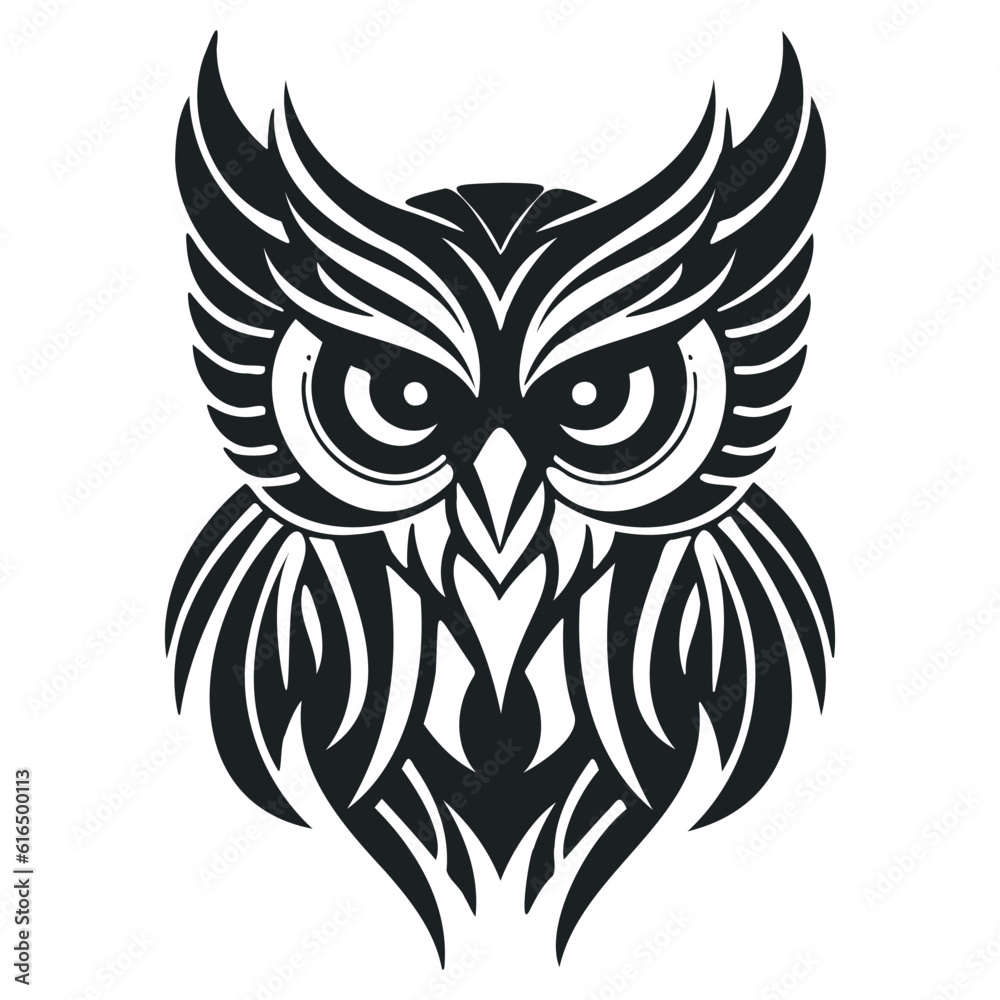cartoon owl outline design with editable lines on a white background - vector. cartoon owl outline design with editable lines on a white background - vector.