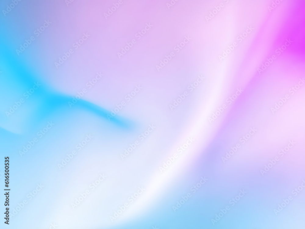Obraz premium A beautiful light blue background with white smoke trailing across the floor with pink lighting. Abstract background for presentation 