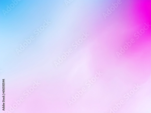 A beautiful light blue background with white smoke trailing across the floor with pink lighting. Abstract background for presentation 