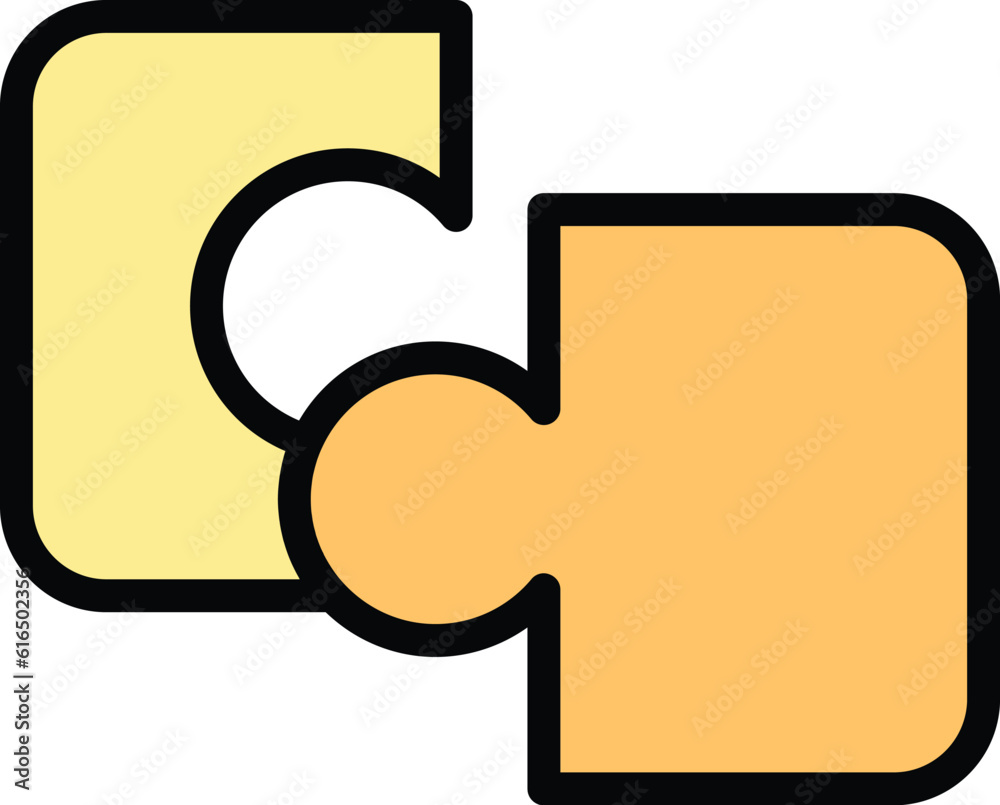 Perfectionism puzzle icon. Outline Perfectionism puzzle vector icon for web design isolated on white background color flat Perfectionism puzzle icon. Outline Perfectionism puzzle vector icon for web design isolated on white background color flat