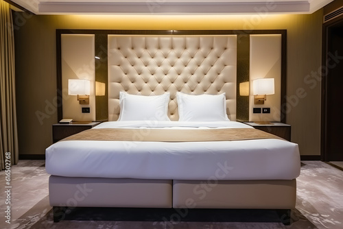 Wallpaper Mural Interior hotel room design, Generative AI Torontodigital.ca