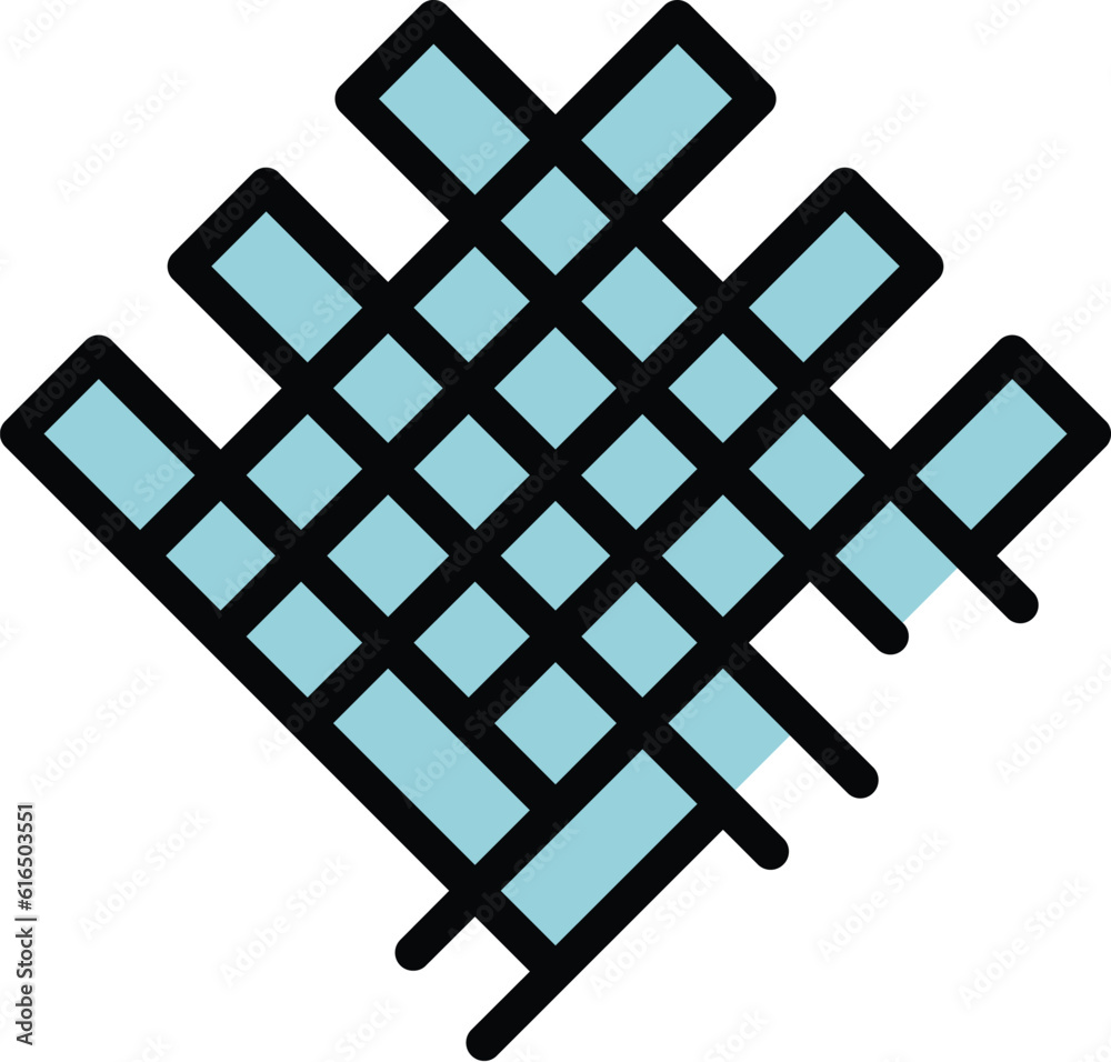 Perfectionism mozaic icon. Outline Perfectionism mozaic vector icon for web design isolated on white background color flat