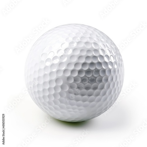 Golf ball isolated on white background. Generative AI