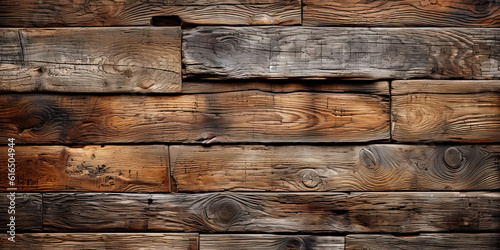 Old wooden wall desktop background ,Generative AI