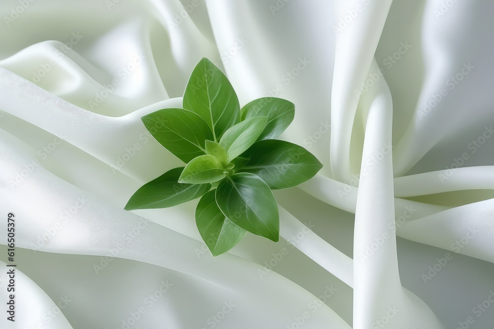 Fototapeta premium Polyphenol Cotton Fabric, Recyclable Sustainable fashion industry ESG 2050