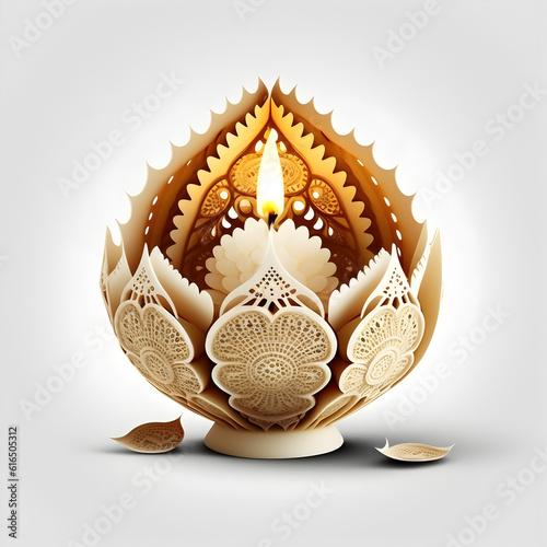 Wallpaper Mural Diwali Diya Concept Lamp png white background generative ai  Torontodigital.ca