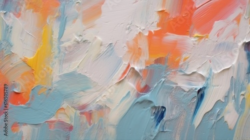 Wallpaper Mural Original acrylic or oil painting background made with paint strokes.  Interior painting. Mixed paints with gradient vivid colors. Generative AI. Illustration for cover, brochure or presentation. Torontodigital.ca