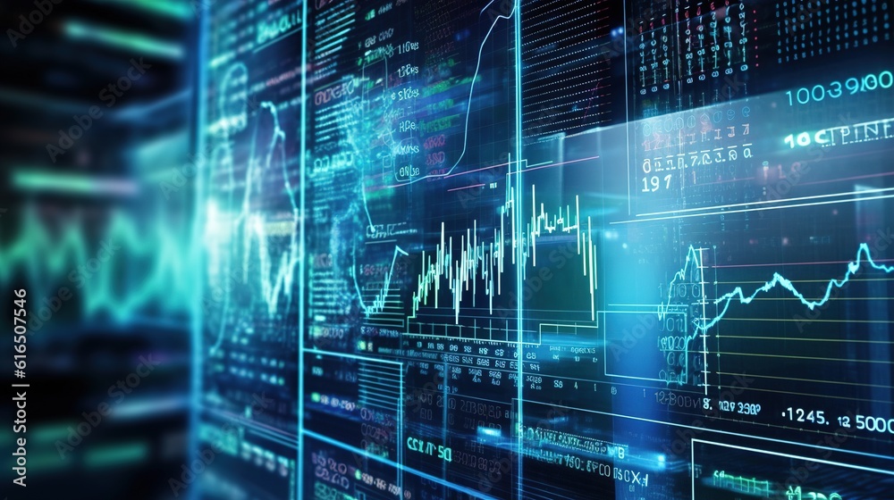 Financial charts and graphs displayed on a digital screen, illustrating market trends. binance diagram. Generative ai. Financial charts and graphs displayed on a digital screen, illustrating market trends. binance diagram. Generative ai.