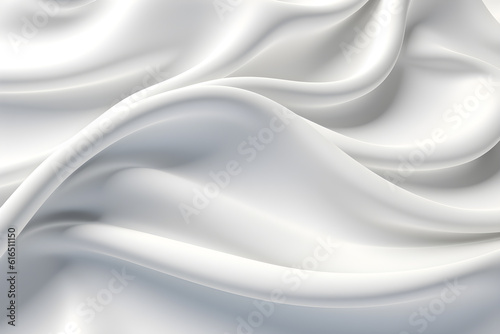 White cloth background abstract,cloth satin,soft waves. 