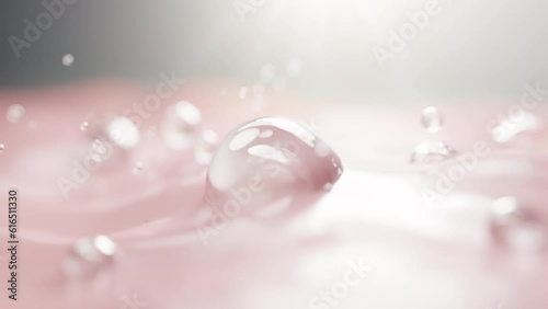 3D Collagen Skin Serum and Vitamin illustration isolated on soft color background. concept skin care cosmetics solution. 3d rendering.	