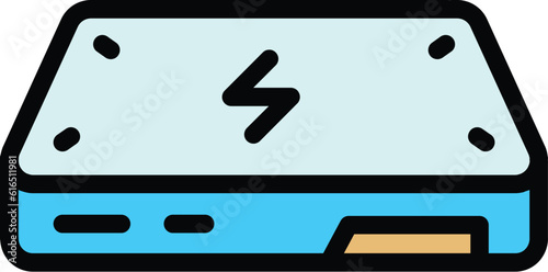 Laptop configuration icon. Outline Laptop configuration vector icon for web design isolated on white background color flat