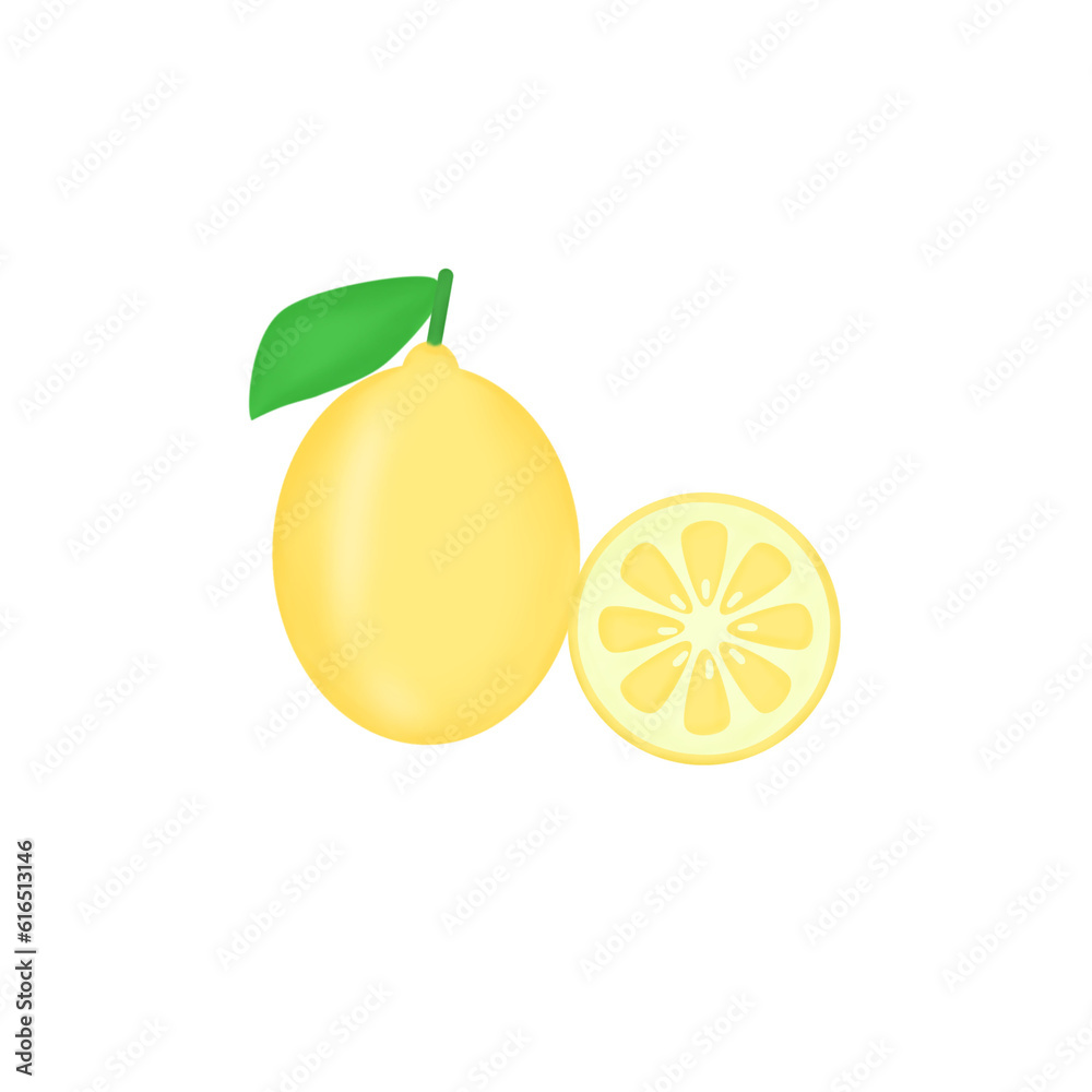 lemon and slice of lemon lemon and slice of lemon