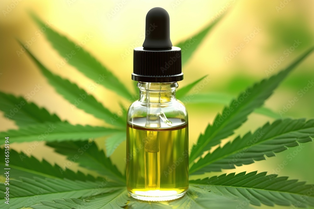 A full spectrum CBD oil dropper bottle for a e commerce store, natural cbd hemp extract, white background, Generative ai A full spectrum CBD oil dropper bottle for a e commerce store, natural cbd hemp extract, white background, Generative ai