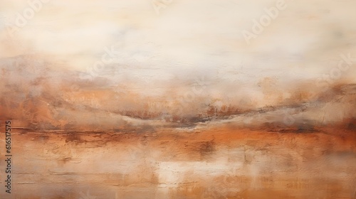 A textural abstract artwork inspired by the rugged beauty of a desert landscape, with layers of earthy tones and tactile details. (Generative AI)