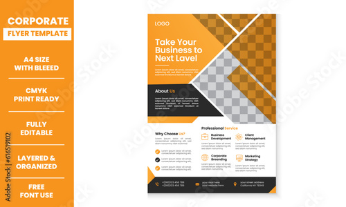 minimalist and modern standard corporate business flyer