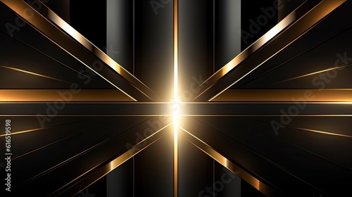 Fototapeta Naklejka Na Ścianę i Meble -  black and shiny golden noble abstract background- stylish background design