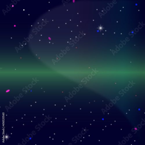 abstract galaxy. cosmos space and stars background.Blue night starry sky. Outer space background. Vector Star