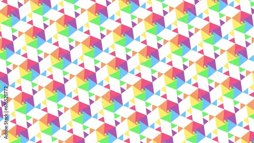 Polygon-6b Animated Rainbow Background Animated Sequence A2a1  