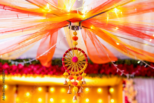 Indian Hindu wedding interiors and decorations