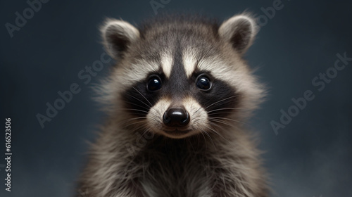portrait of a raccoon HD 8K wallpaper Stock Photographic Image