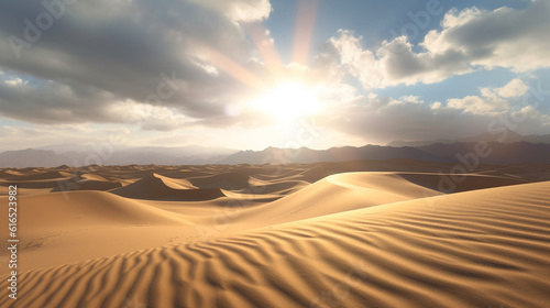 sand dunes and sky HD 8K wallpaper Stock Photographic Image
